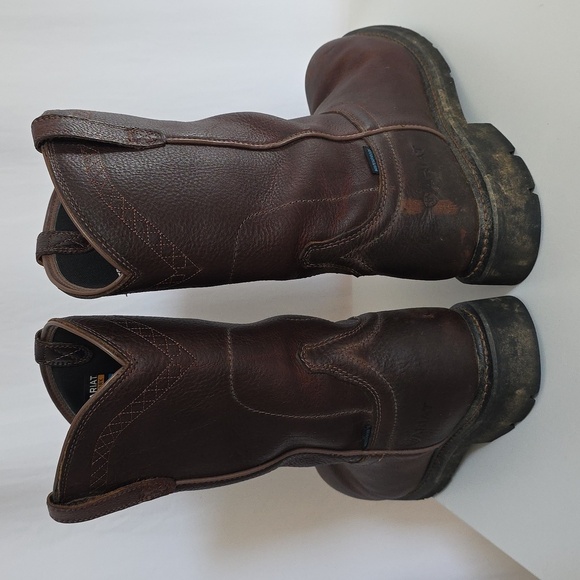 Ariat Mens Brown Waterproof Work Boots.  Size 12EE - Picture 4 of 13